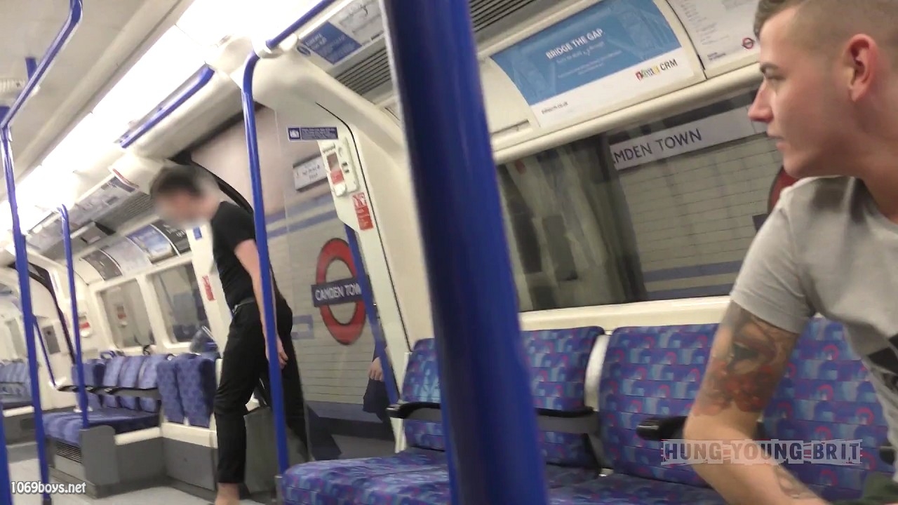 Hung Young Brit – Extremely high risk sex live on busy London Underground  train (1080p) – 1069boys.net