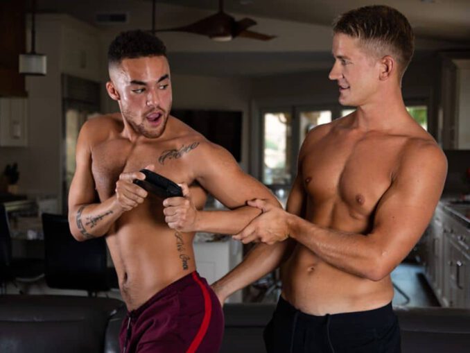 Brunette gay taboo otngagged
